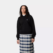 Carhartt WIP Womens Hooded Casey Sweatshirt Black / Silver - Parasol Store