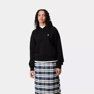 Carhartt WIP Womens Hooded Casey Sweatshirt Black / Silver - Parasol Store