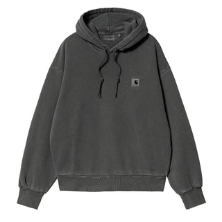 Carhartt WIP Womens Hooded Nelson Sweat Black Garment Dyed