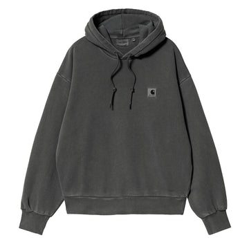 Carhartt WIP Womens Hooded Nelson Sweat Black Garment Dyed