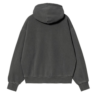 Carhartt WIP Womens Hooded Nelson Sweat Black Garment Dyed
