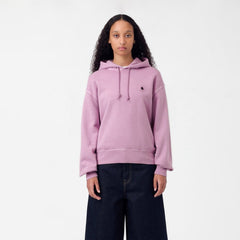 Carhartt WIP Womens Hooded Nelson Sweat Gentle Purple Garment Dyed - Parasol Store