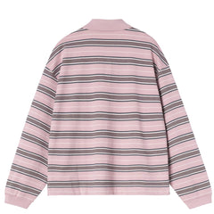 Carhartt WIP Womens L/S Bronson Polo Bronson Stripe Hortensia