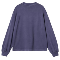 Carhartt WIP Womens L/S Nelson T-Shirt Aura Garment Dyed - Parasol Store