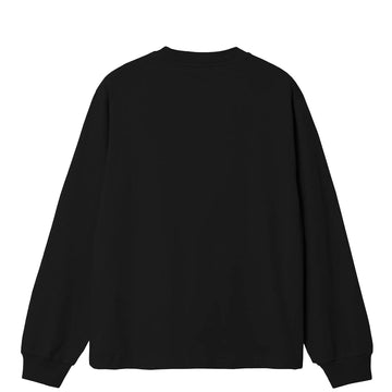 Carhartt WIP Womens L/S Pocket Small Heart T-Shirt Black / Black
