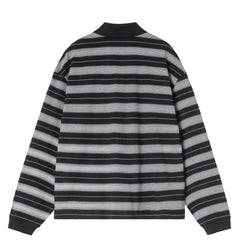 Carhartt WIP Womens L/S Bronson Polo Bronson Stripe Black