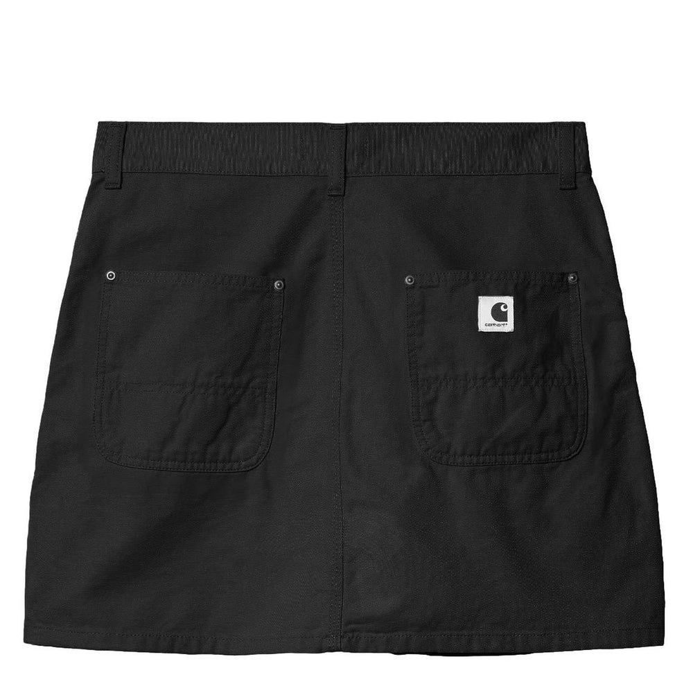 Carhartt WIP Womens Maeve Double Knee Skirt Black Stone Washed - Parasol Store