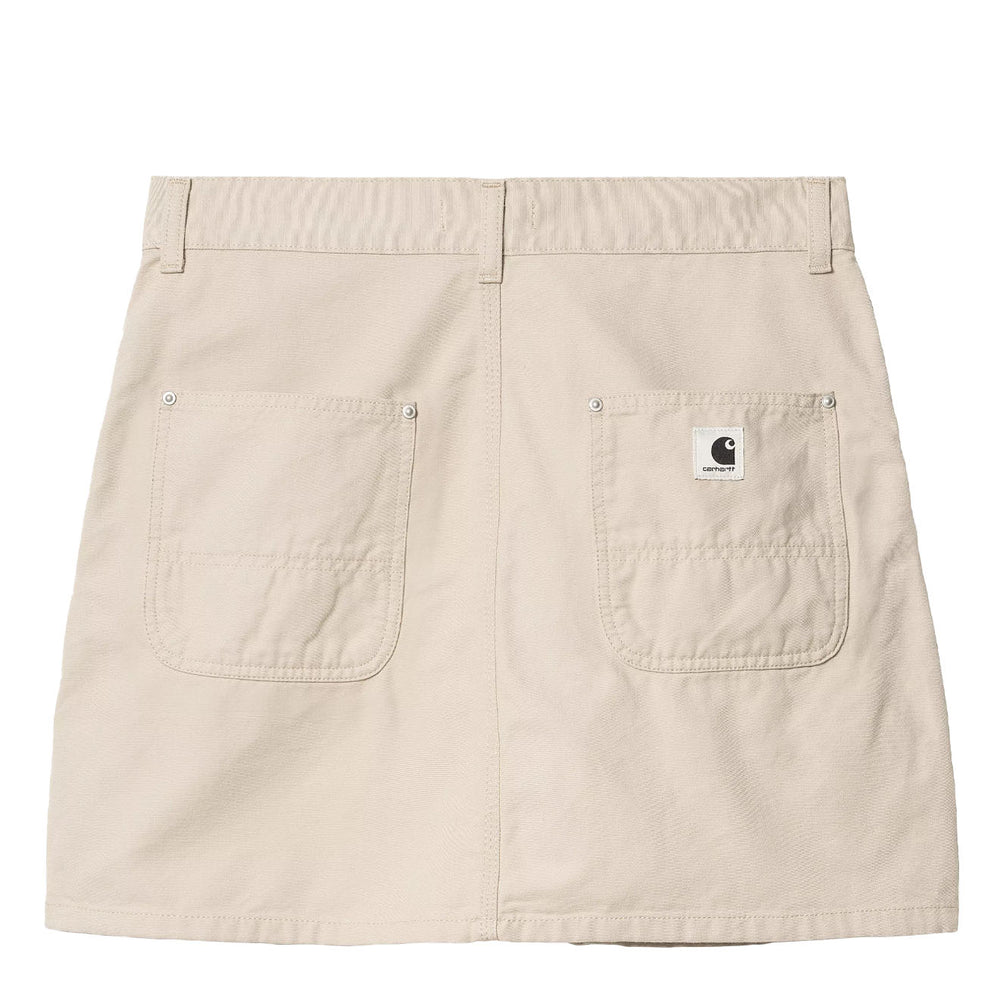 Carhartt WIP Womens Maeve Double Knee Skirt Fleur De Sel Stone Washed - Parasol Store