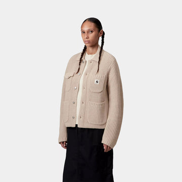 Carhartt WIP Womens Michigan Sweater Fleur De Sel - Parasol Store