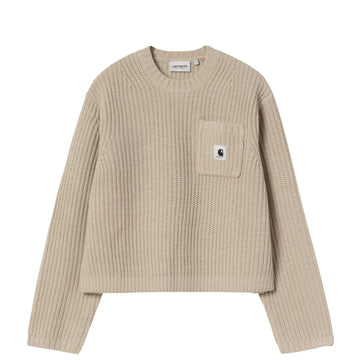 Carhartt WIP Womens Mira Sweater Fleur De Sel