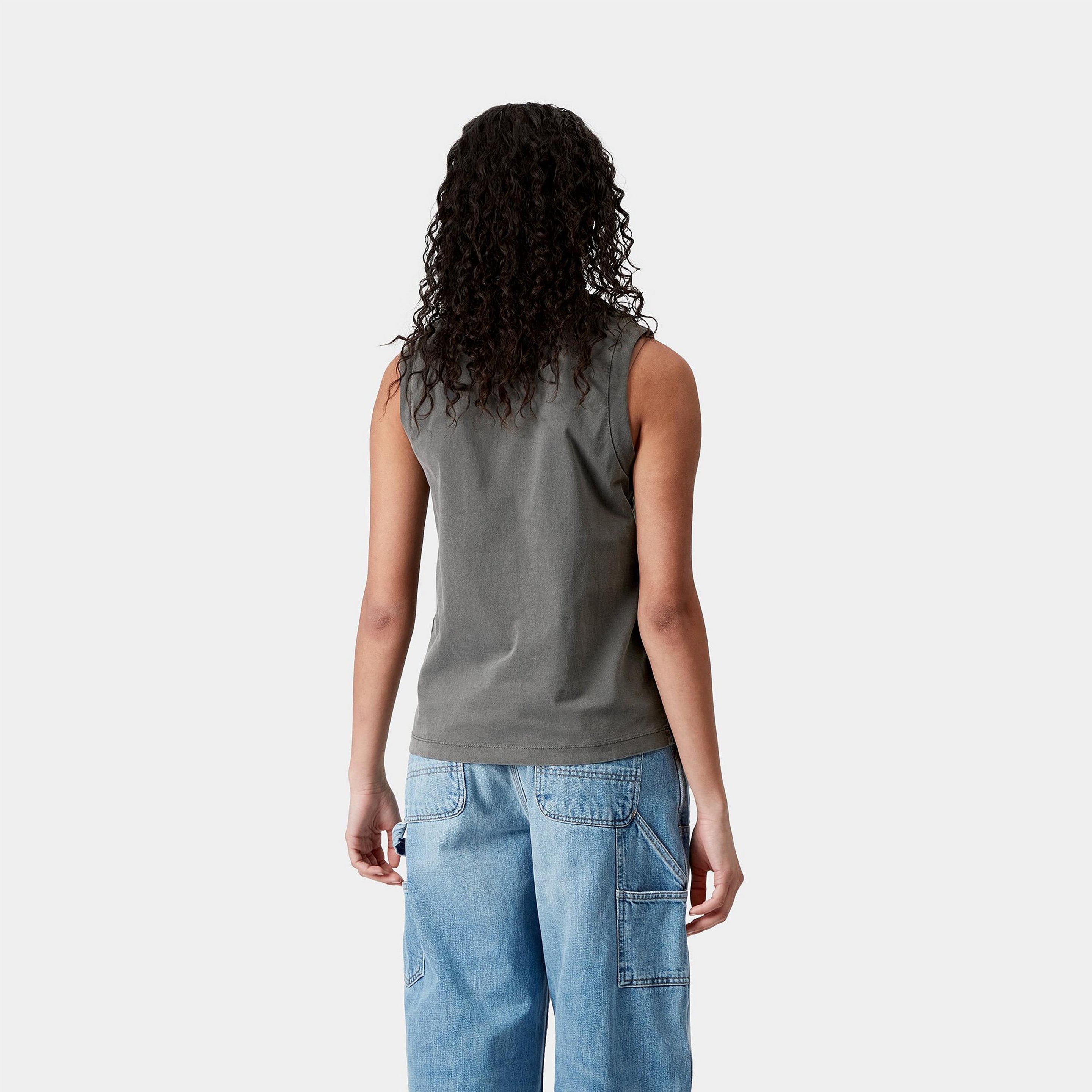 Carhartt WIP Womens Nelson A-Shirt Graphite Garment Dyed