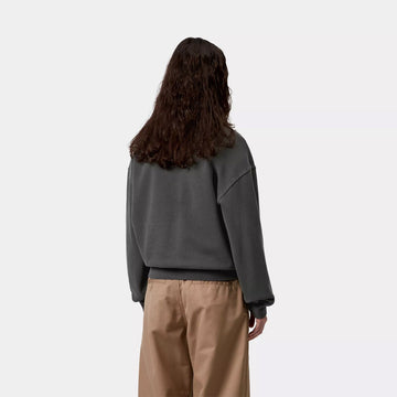 Carhartt WIP Womens Nelson Sweatshirt Black Garment Dyed