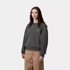 Carhartt WIP Womens Nelson Sweatshirt Black Garment Dyed