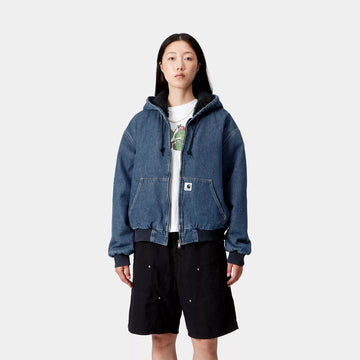 Carhartt WIP Womens OG Active Jacket Blue Stone Washed - Parasol Store