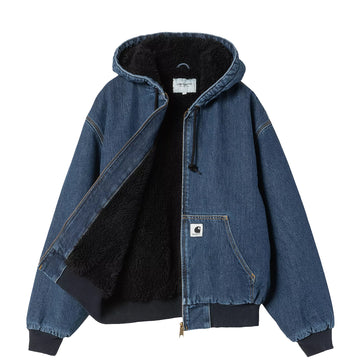 Carhartt WIP Womens OG Active Jacket Blue Stone Washed - Parasol Store