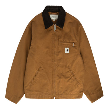Carhartt WIP Womens OG Detroit Jacket Hamilton Brown / Tobacco Rinsed - Parasol Store