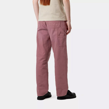 Carhartt WIP Womens Pierce Pant Straight Dusky Pink Stone Canvas - Parasol Store