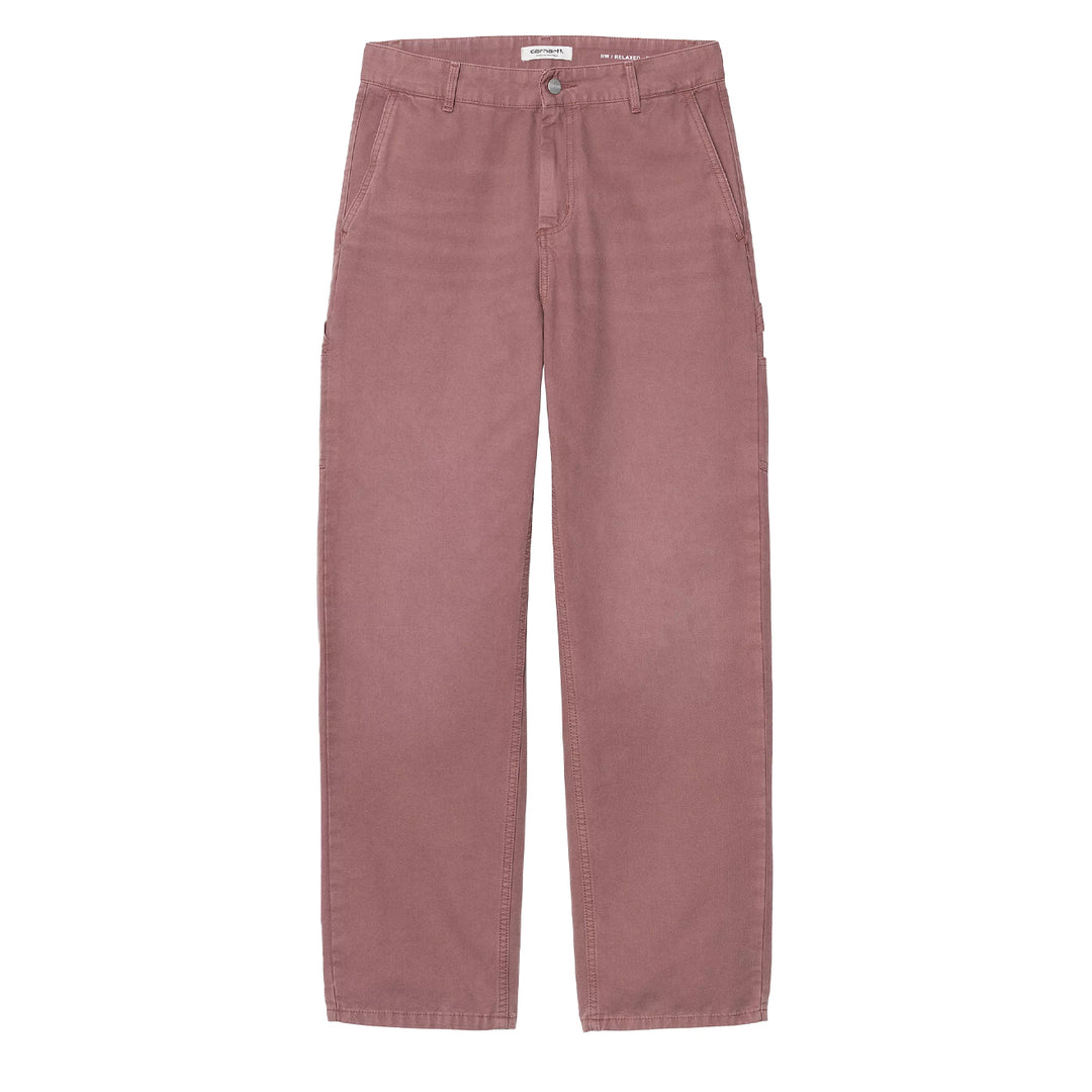 Carhartt WIP Womens Pierce Pant Straight Dusky Pink Stone Canvas - Parasol Store