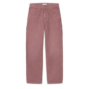 Carhartt WIP Womens Pierce Pant Straight Dusky Pink Stone Canvas - Parasol Store