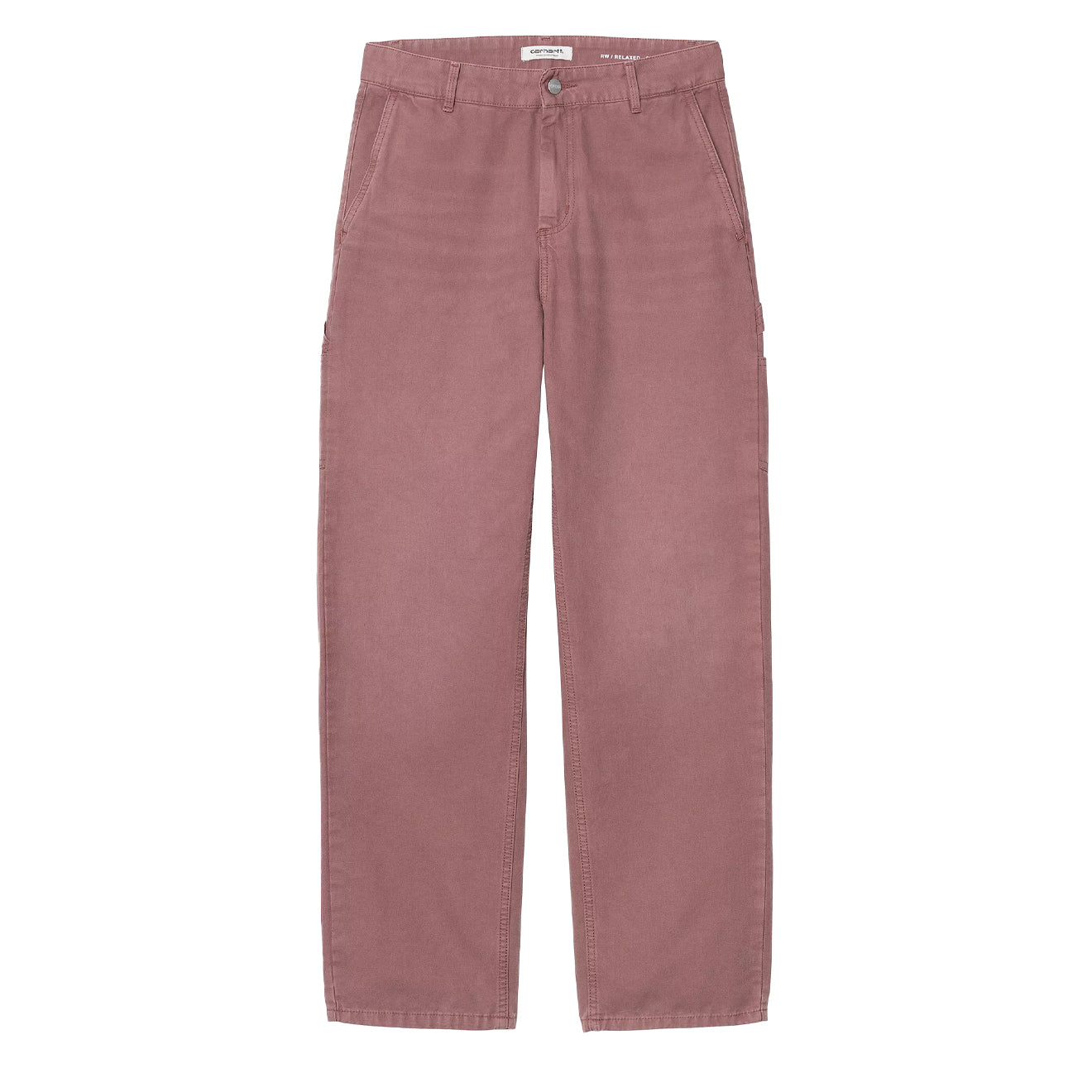 Carhartt WIP Womens Pierce Pant Straight Dusky Pink Stone Canvas - Parasol Store