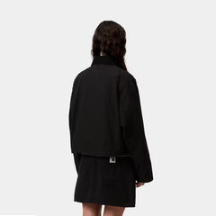 Carhartt WIP Womens Prescott Jacket Black / Black Garment Dyed - Parasol Store