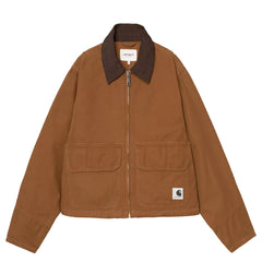 Carhartt WIP Womens Prescott Jacket Hamilton Brown / Tobacco Garment Dyed - Parasol Store