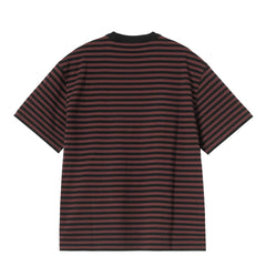Carhartt WIP Womens S/S Essy T-Shirt Essy Stripe Black / Amarone