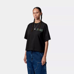 Carhartt WIP Womens S/S 3 One 3 T-Shirt Black - Parasol Store