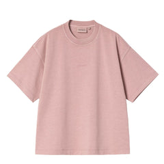 Carhartt WIP Womens S/S Benton T-Shirt Glassy Pink Garment Dyed - Parasol Store