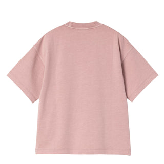 Carhartt WIP Womens S/S Benton T-Shirt Glassy Pink Garment Dyed