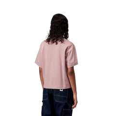 Carhartt WIP Womens S/S Benton T-Shirt Glassy Pink Garment Dyed - Parasol Store