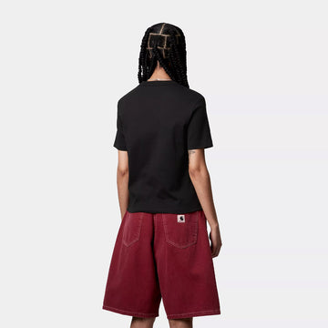 Carhartt WIP Womens S/S Luca T-Shirt Black - Parasol Store