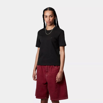 Carhartt WIP Womens S/S Luca T-Shirt Black - Parasol Store