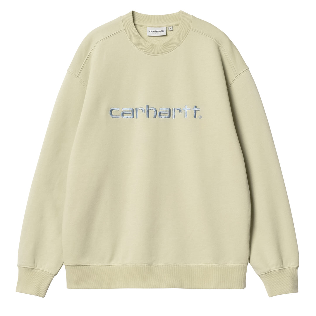 Carhartt WIP Womens Sweat Beryl / Frosted Blue - Parasol Store