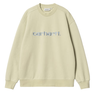 Carhartt WIP Womens Sweat Beryl / Frosted Blue - Parasol Store