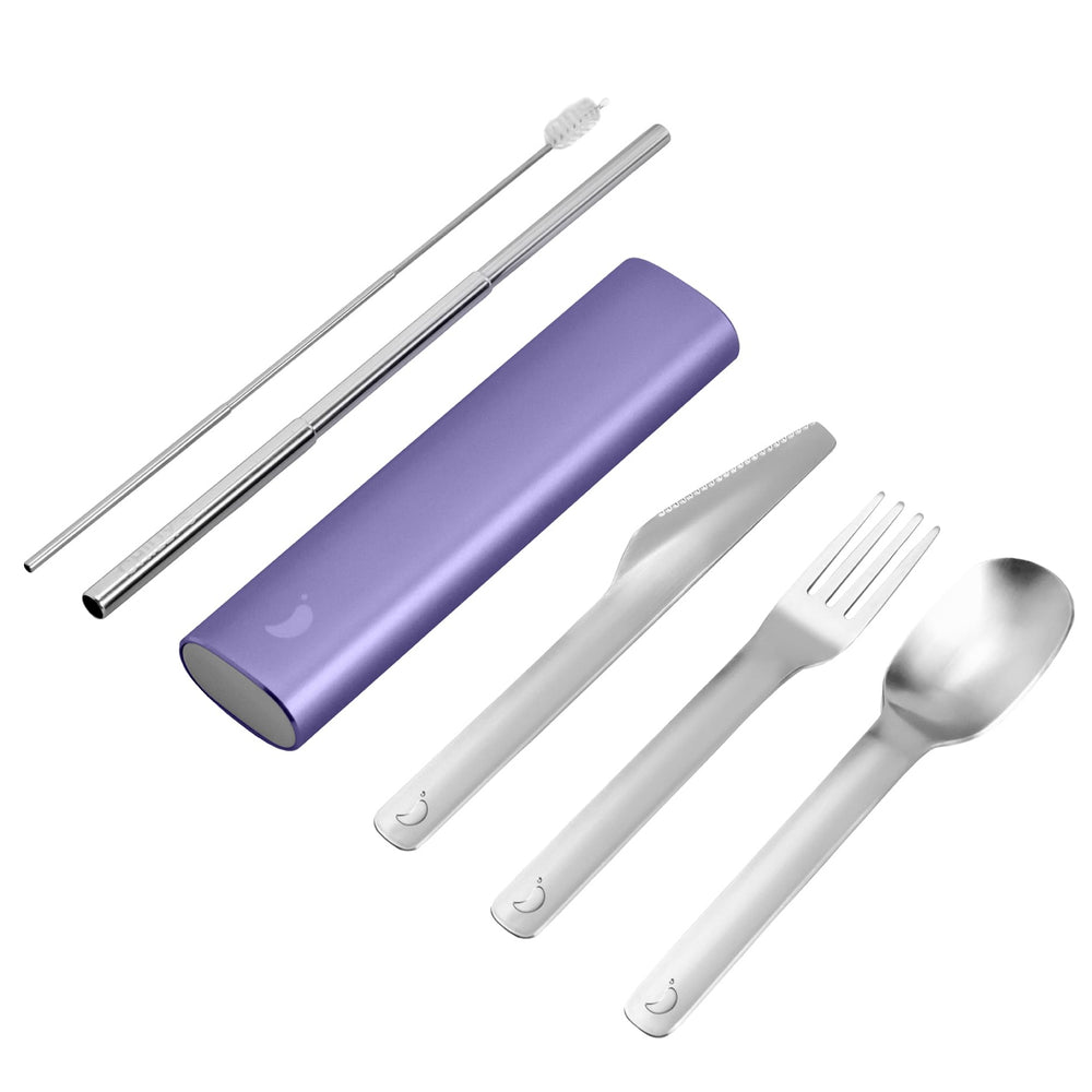 Chillys Cutlery Set Matte Metallic Lavender - Parasol Store