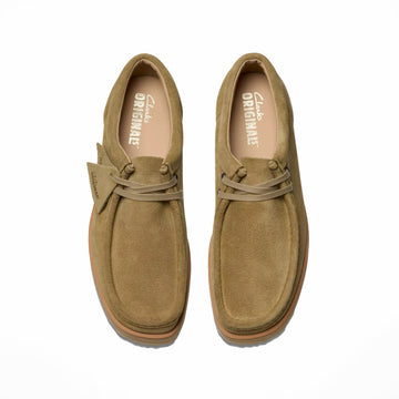 Clarks Originals The Wallabee Scout Lo Dark Sand Suede - Parasol Store