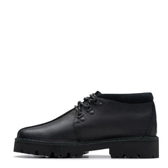 Clarks Originals Trek Hike Shoe Black Leather - Parasol Store