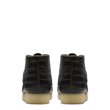 Clarks Originals Wallabee Boot Black Crocodile - Parasol Store