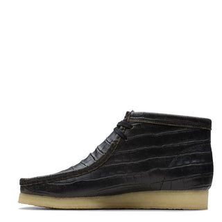 Clarks Originals Wallabee Boot Black Crocodile - Parasol Store