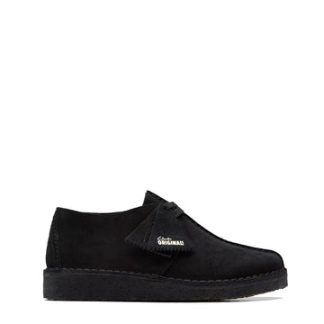 Clarks Originals Womens Desert Trek Black Suede - Parasol Store