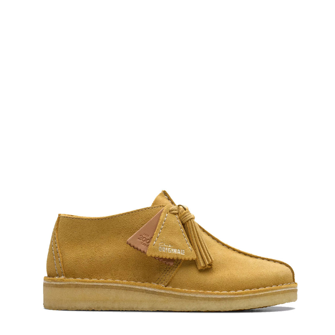 Clarks Originals Womens Desert Trek Golden Tan Suede - Parasol Store