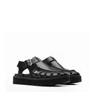 Clarks Originals Womens Meadow Buckle Black Leather - Parasol Store