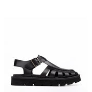 Clarks Originals Womens Meadow Buckle Black Leather - Parasol Store