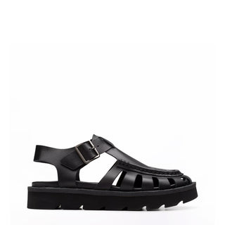Clarks Originals Womens Meadow Buckle Black Leather - Parasol Store
