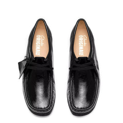 Clarks Originals Womens Wallabee Black Patent - Parasol Store