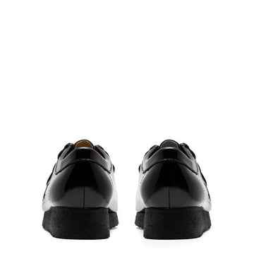 Clarks Originals Womens Wallabee Black Patent - Parasol Store