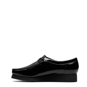 Clarks Originals Womens Wallabee Black Patent - Parasol Store