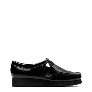 Clarks Originals Womens Wallabee Black Patent - Parasol Store