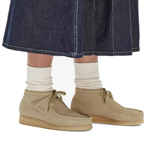 Clarks Originals Womens Wallabee Boot Maple Suede - Parasol Store